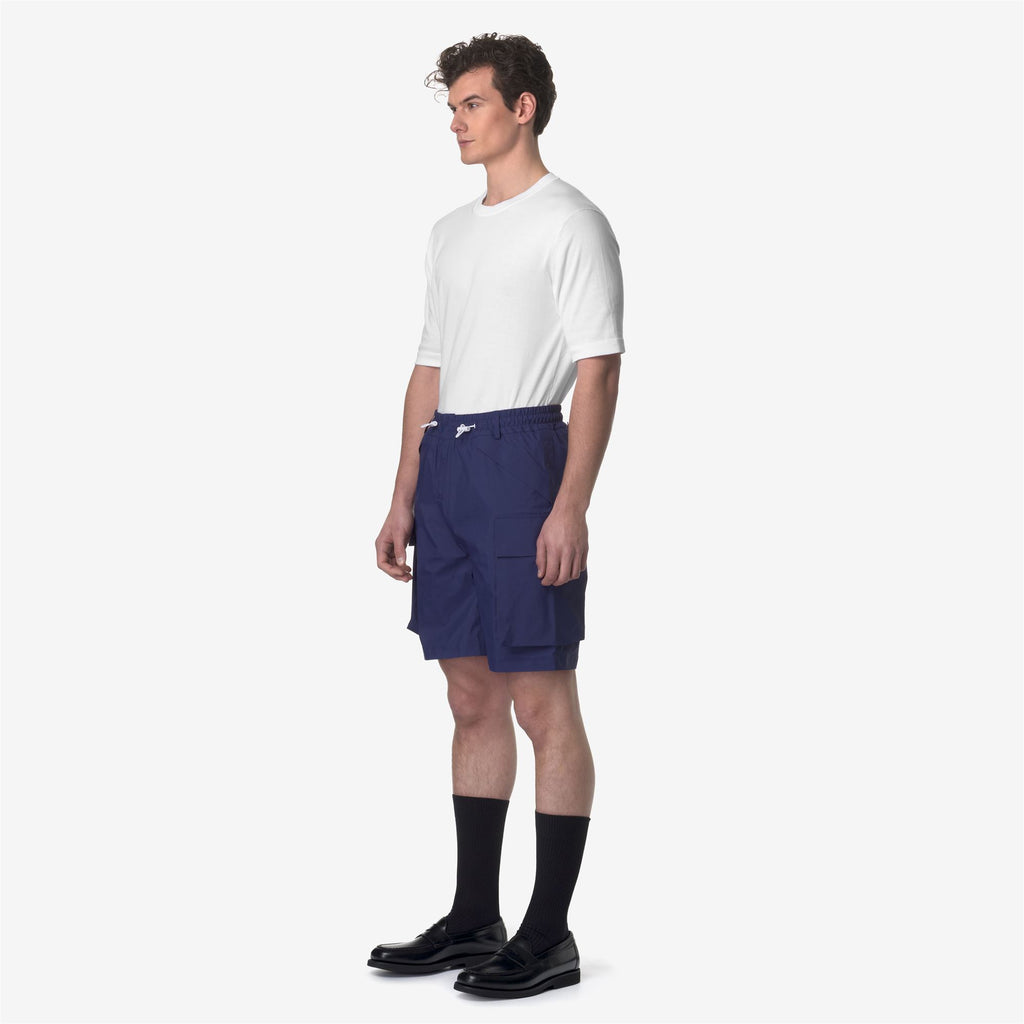Shorts_UNISEX_LEO-SHELL_Sport Shorts_Blue Md Cobalt - Commercial 5