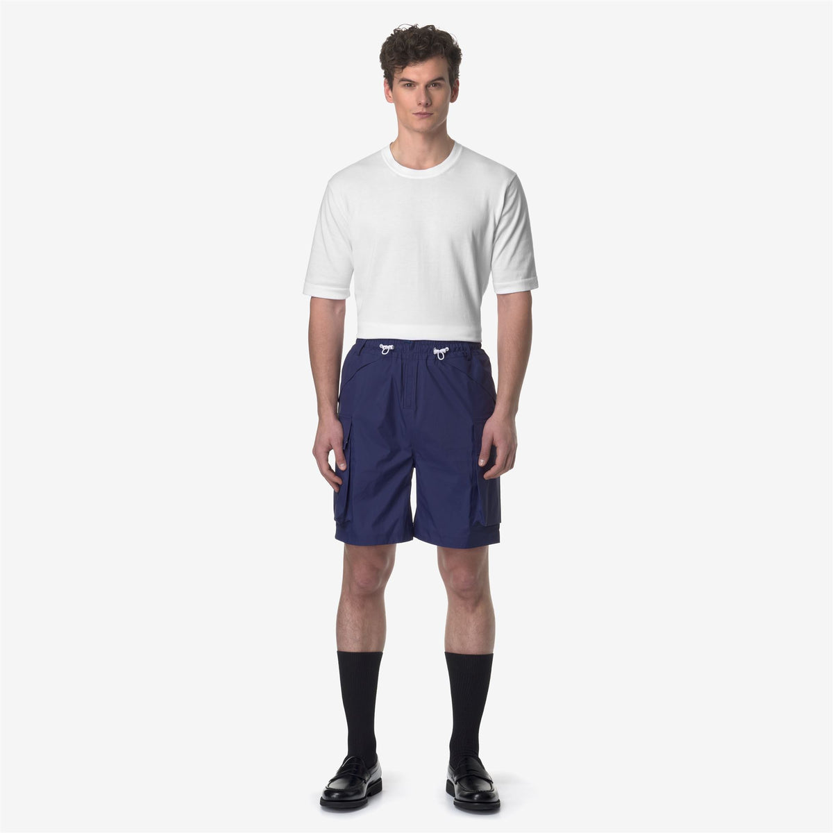 Shorts_UNISEX_LEO-SHELL_Sport Shorts_Blue Md Cobalt - Commercial 4