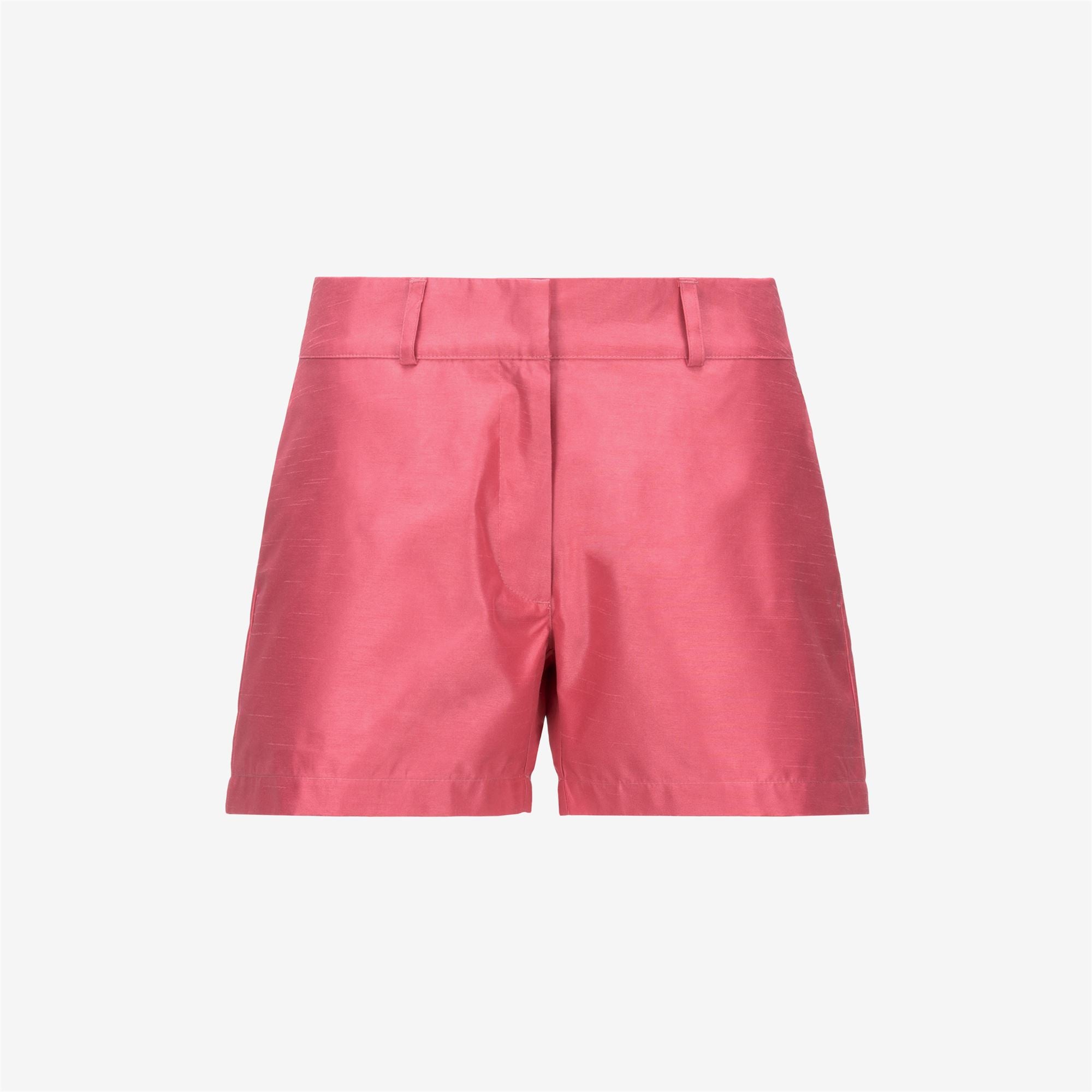 Shorts_WOMAN_SHORY SHANTUNG - LIKE 2L_Sport Shorts_PINK CAMELIA SHANTUNG - Commercial 1