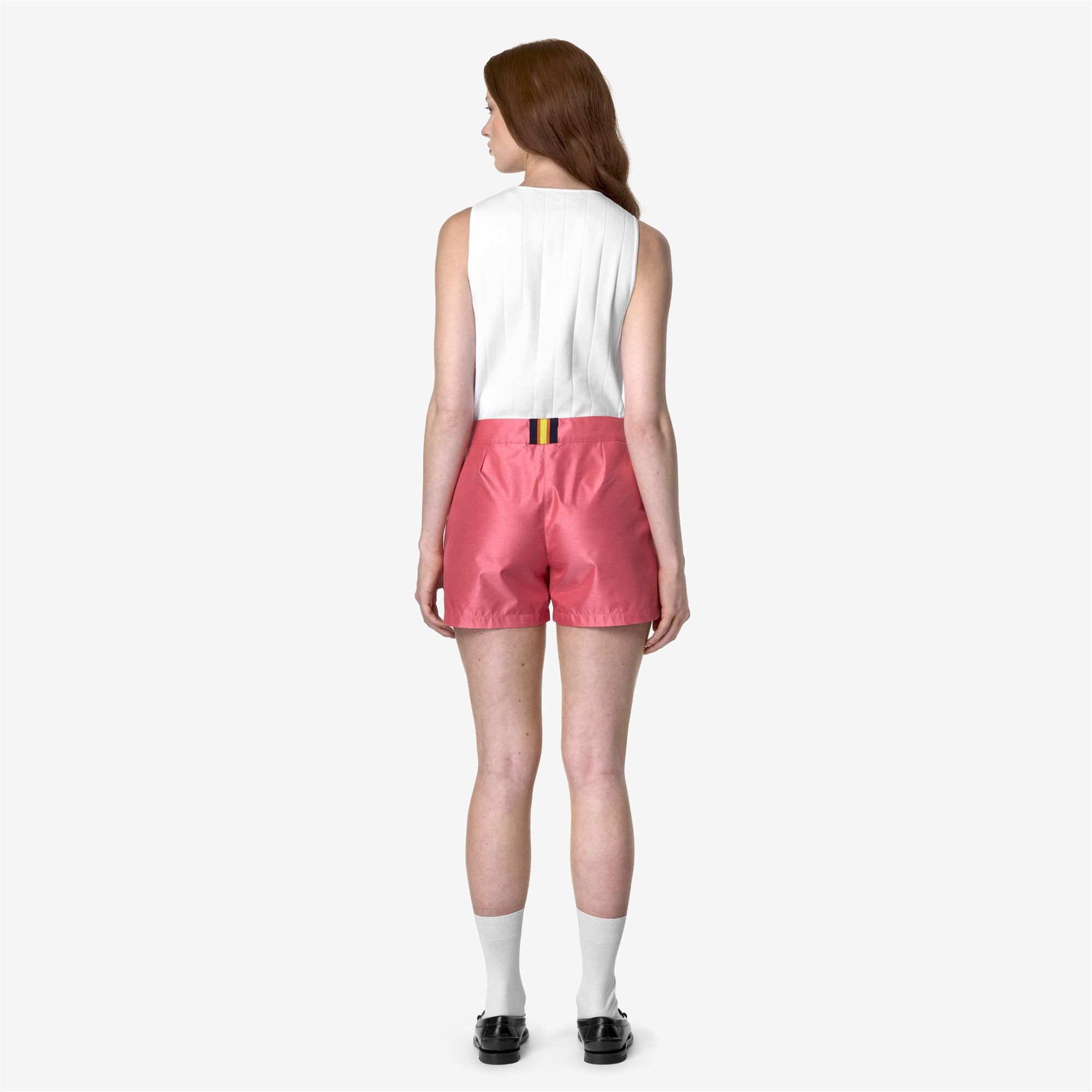 Shorts_WOMAN_SHORY SHANTUNG - LIKE 2L_Sport Shorts_PINK CAMELIA SHANTUNG - Commercial 6