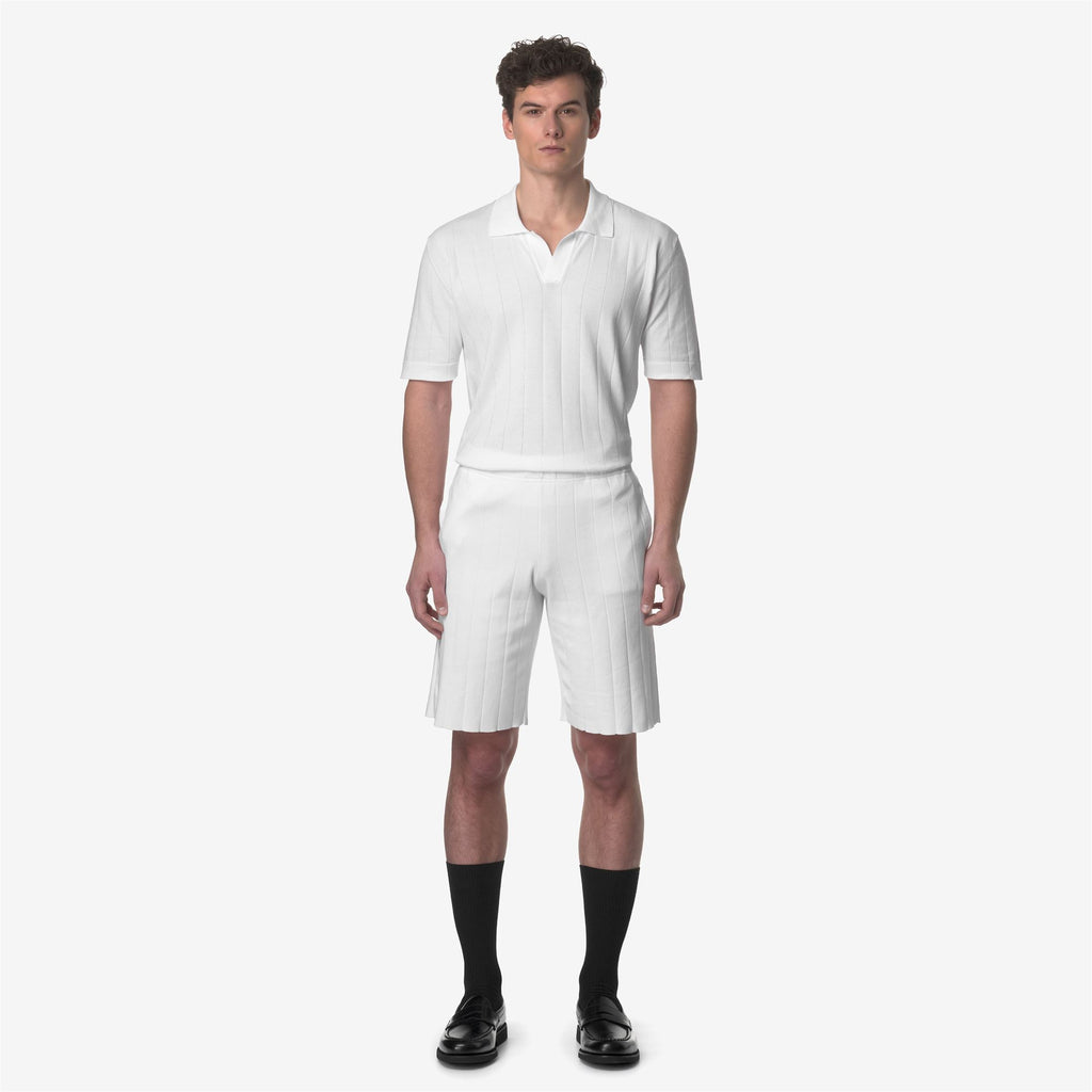 Shorts_UNISEX_LEOBEN KNITTED_Sport Shorts_White - Commercial 4