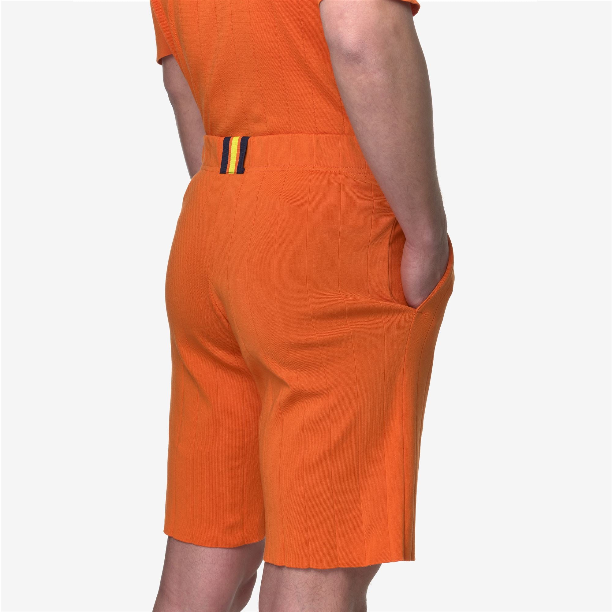 Shorts_UNISEX_LEOBEN KNITTED_Sport Shorts_Orange - Commercial 7