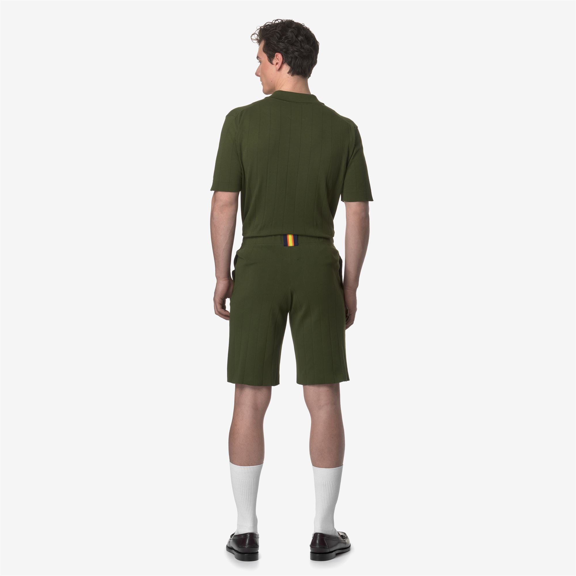 Shorts_UNISEX_LEOBEN KNITTED_Sport Shorts_GREEN SPHAGNUM - Commercial 6