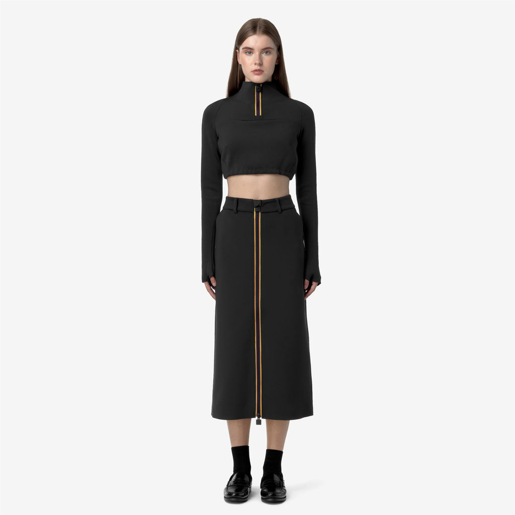 Skirts_WOMAN_MARALIE SCUBA_Long_Black Ash - Commercial 4