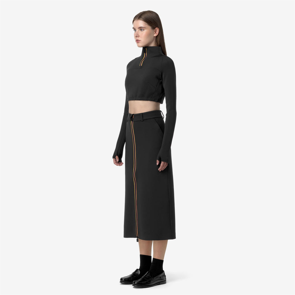 Skirts_WOMAN_MARALIE SCUBA_Long_Black Ash - Commercial 5
