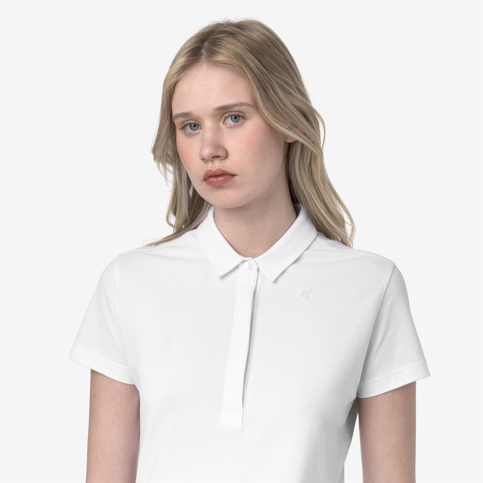 Polo Shirts_WOMAN_AMEDEA PIQUE_Polo_White - Commercial 7