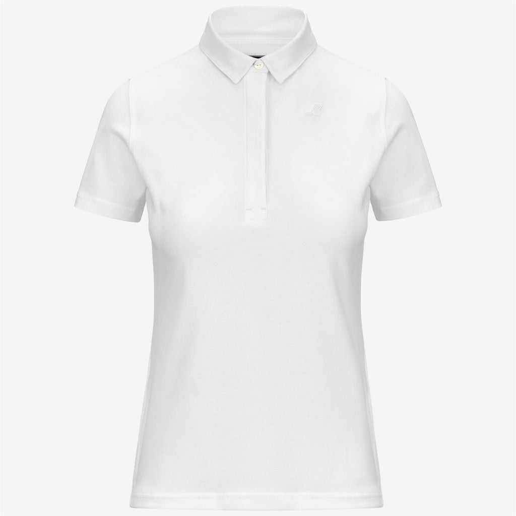 Polo Shirts_WOMAN_AMEDEA PIQUE_Polo_White - Commercial 1