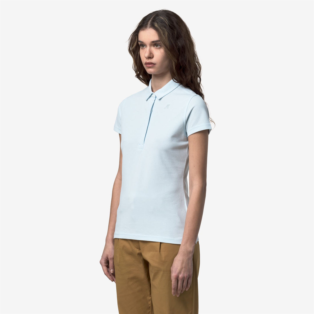 AMEDEA PIQUE SLIM Playeras tipo polo Polo Mujer Blue Ballad main