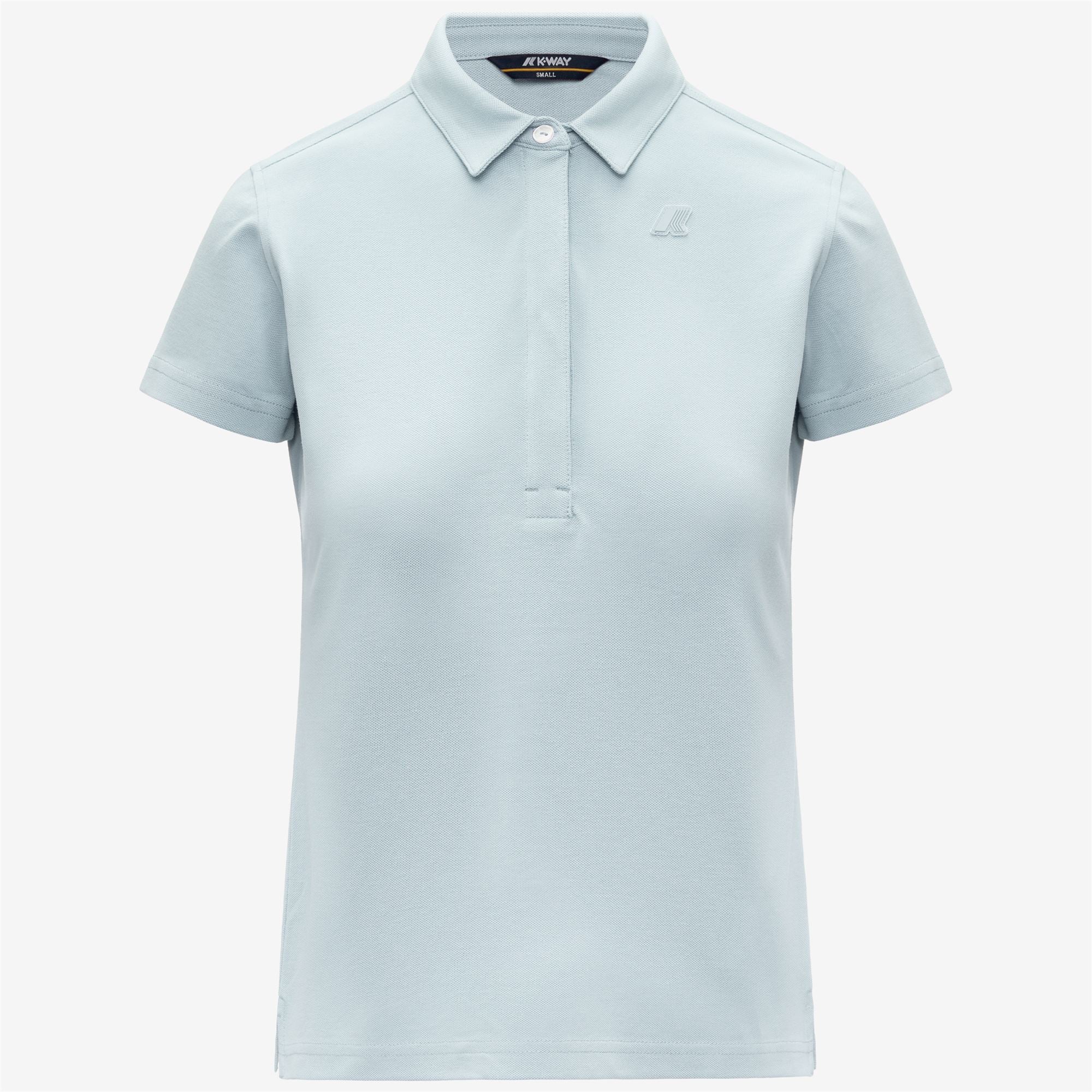 Polo Shirts_Woman_AMEDEA PIQUE SLIM_Polo_Blue Ballad - Commercial 1