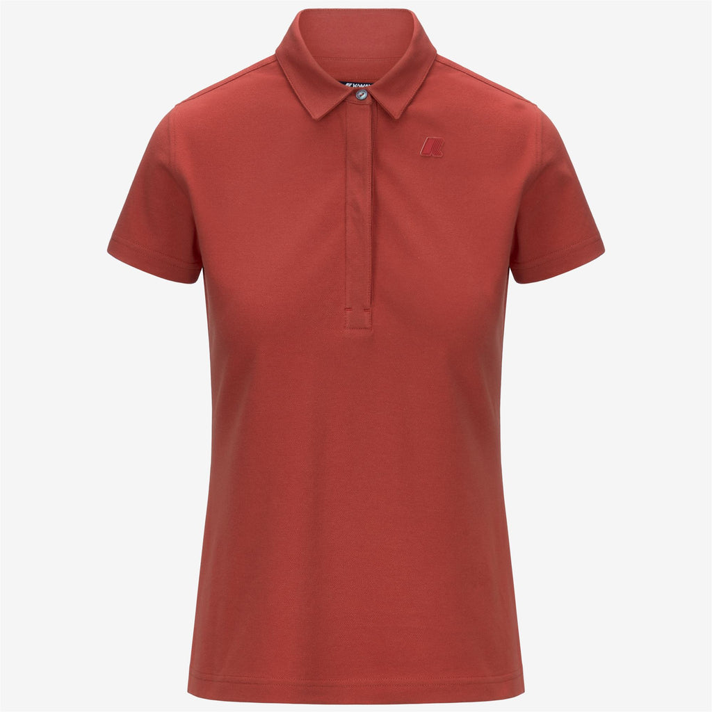 Polo Shirts_WOMAN_AMEDEA PIQUE_Polo_Red Jasper - Commercial 1