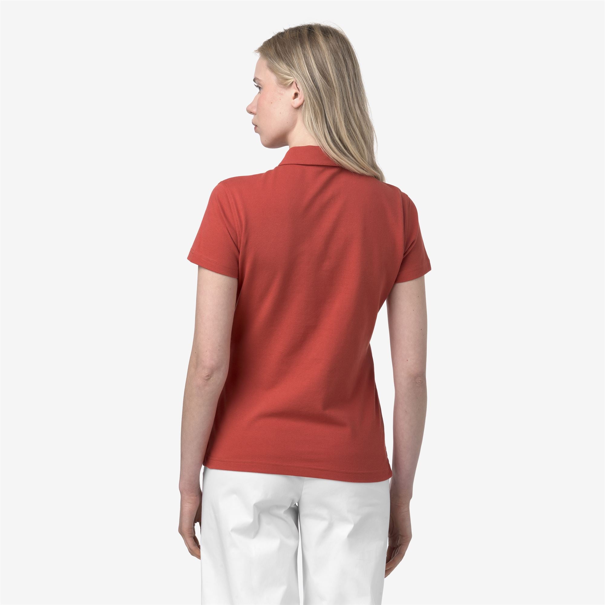 Polo Shirts_WOMAN_AMEDEA PIQUE_Polo_Red Jasper - Commercial 6