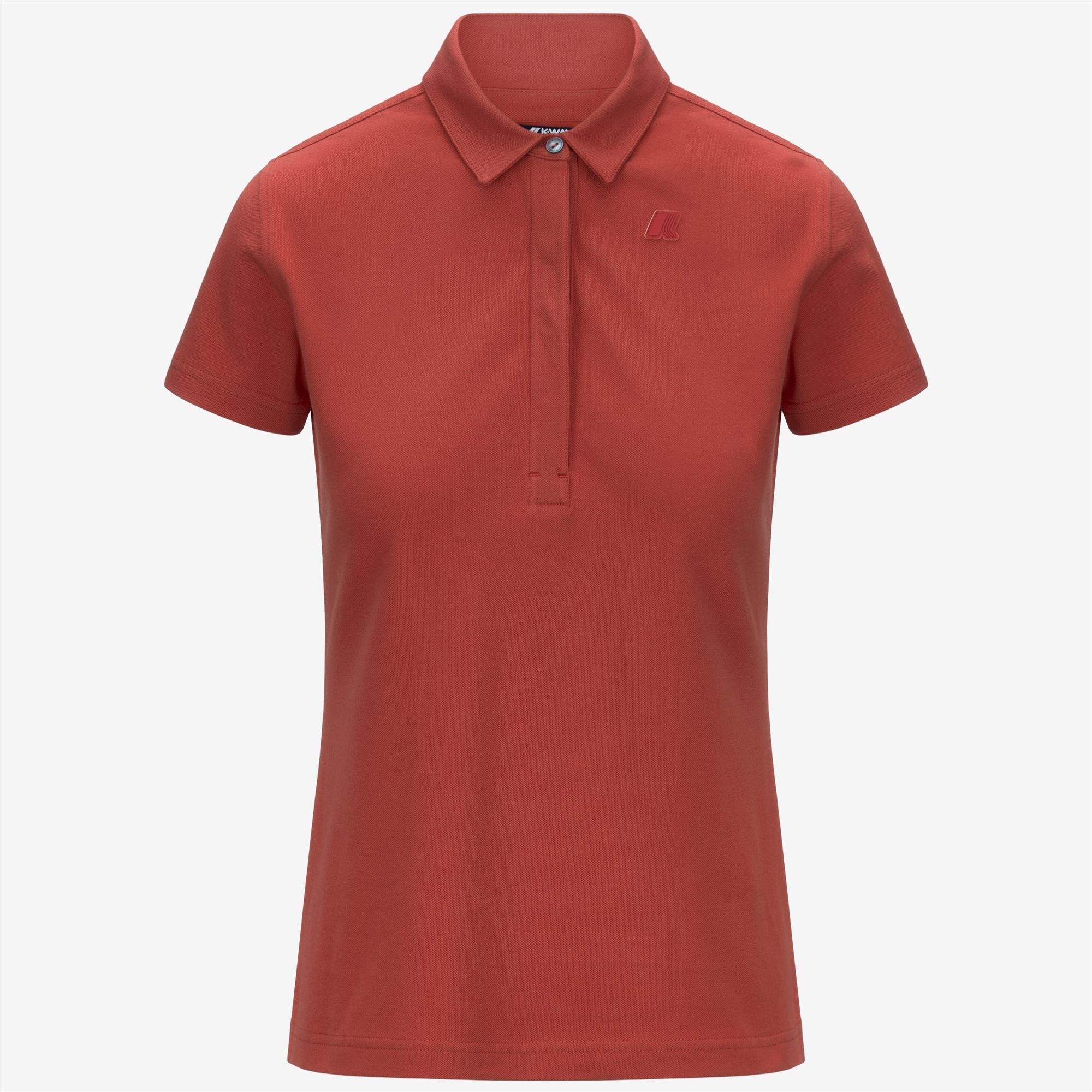 Polo Shirts_WOMAN_AMEDEA PIQUE_Polo_Red Jasper - Commercial 1
