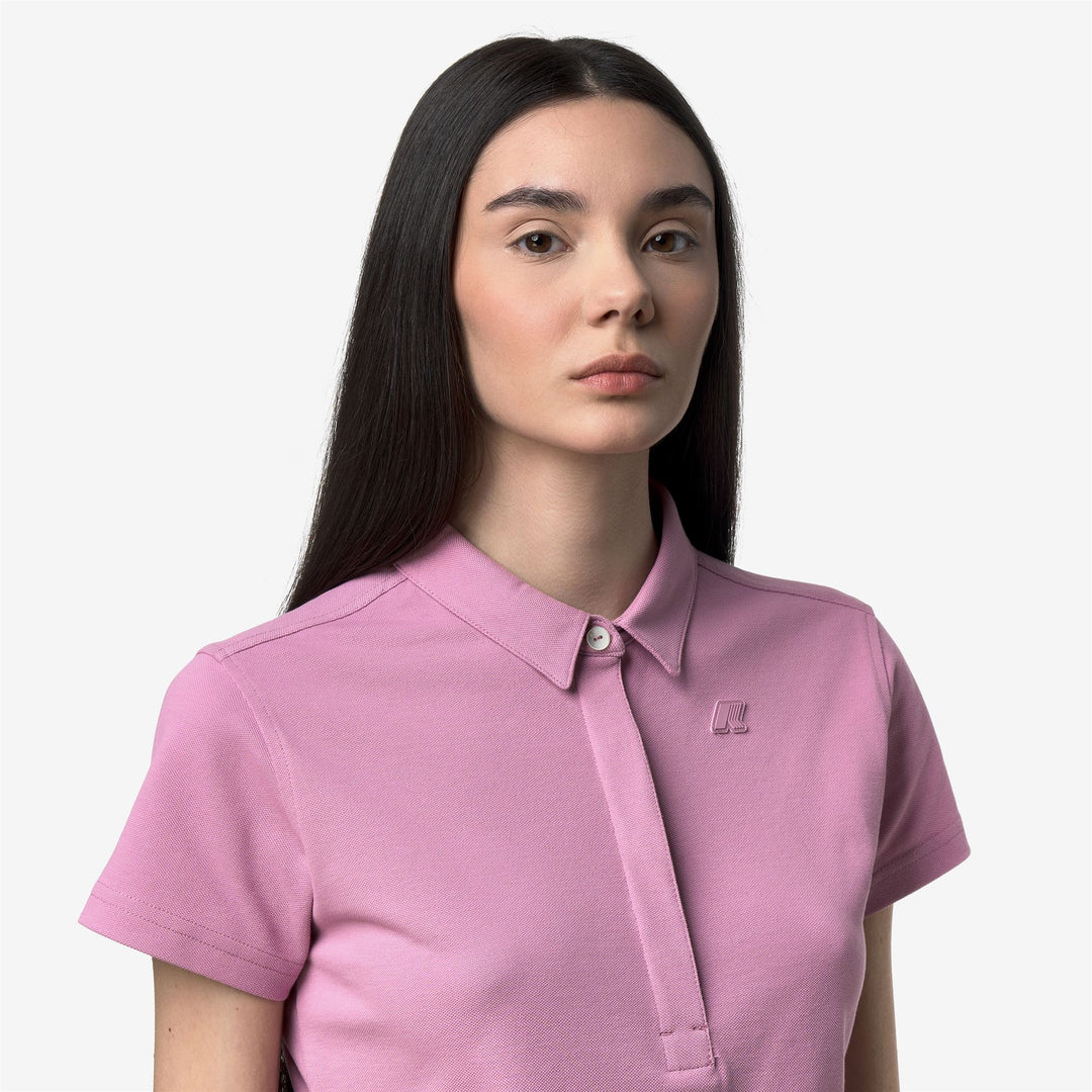 AMEDEA PIQUE SLIM - Polo Shirts - Polo - Woman - VIOLET GLICINE main