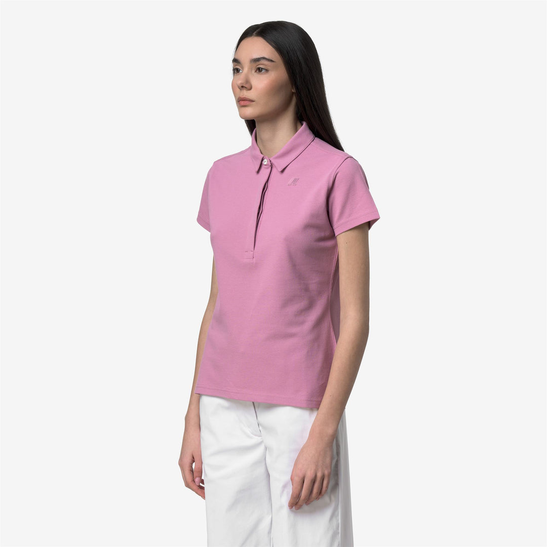 AMEDEA PIQUE SLIM - Polo Shirts - Polo - Woman - VIOLET GLICINE main