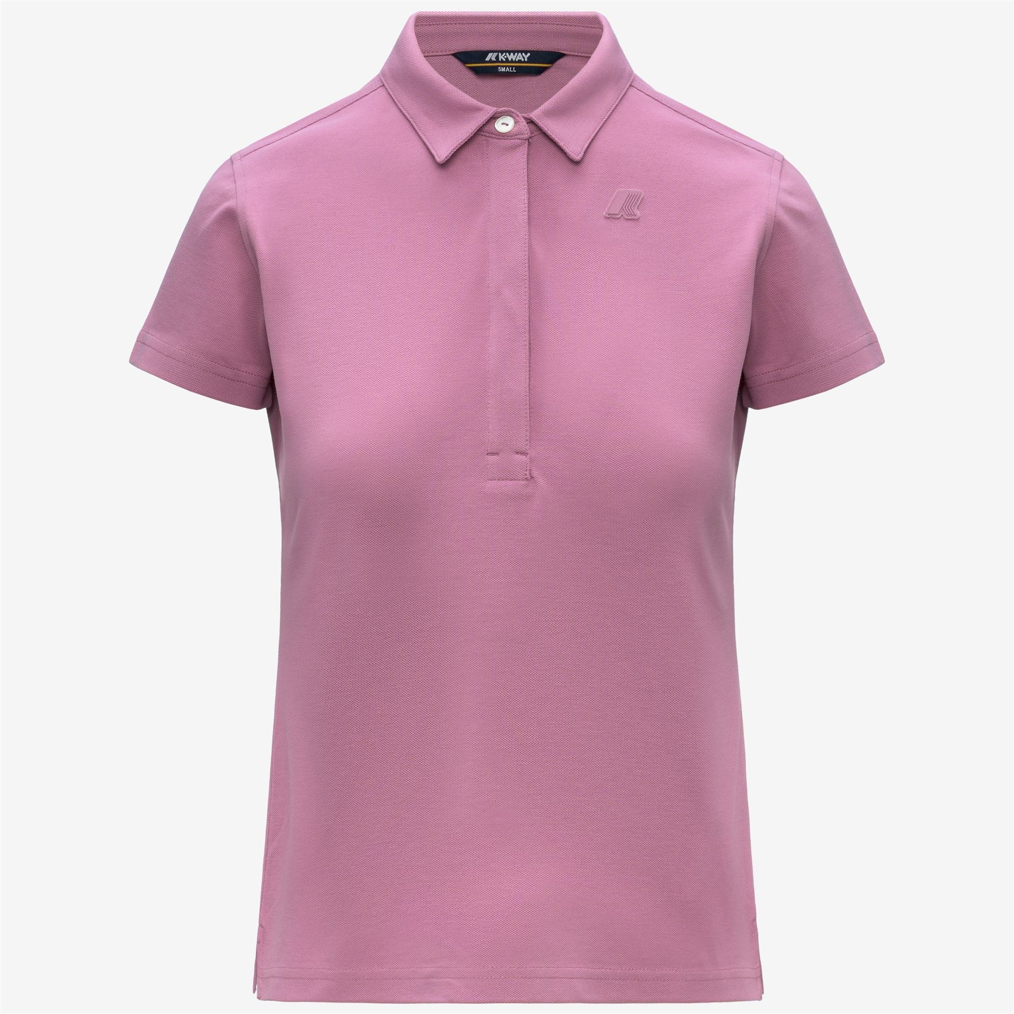Polo Shirts_Woman_AMEDEA PIQUE SLIM_Polo_Violet Glicine - Commercial 1