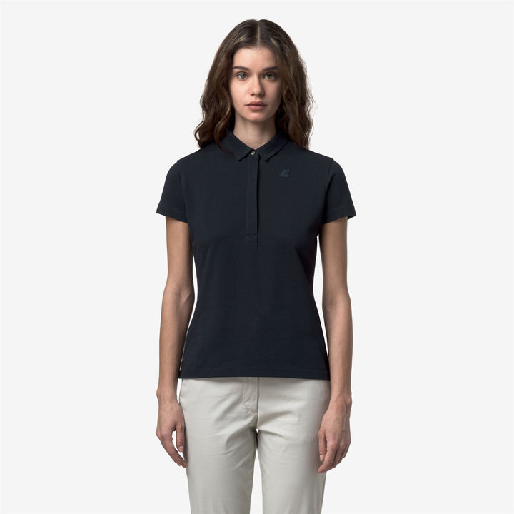 AMEDEA PIQUE SLIM Playeras tipo polo Polo Mujer Blue Depth 1