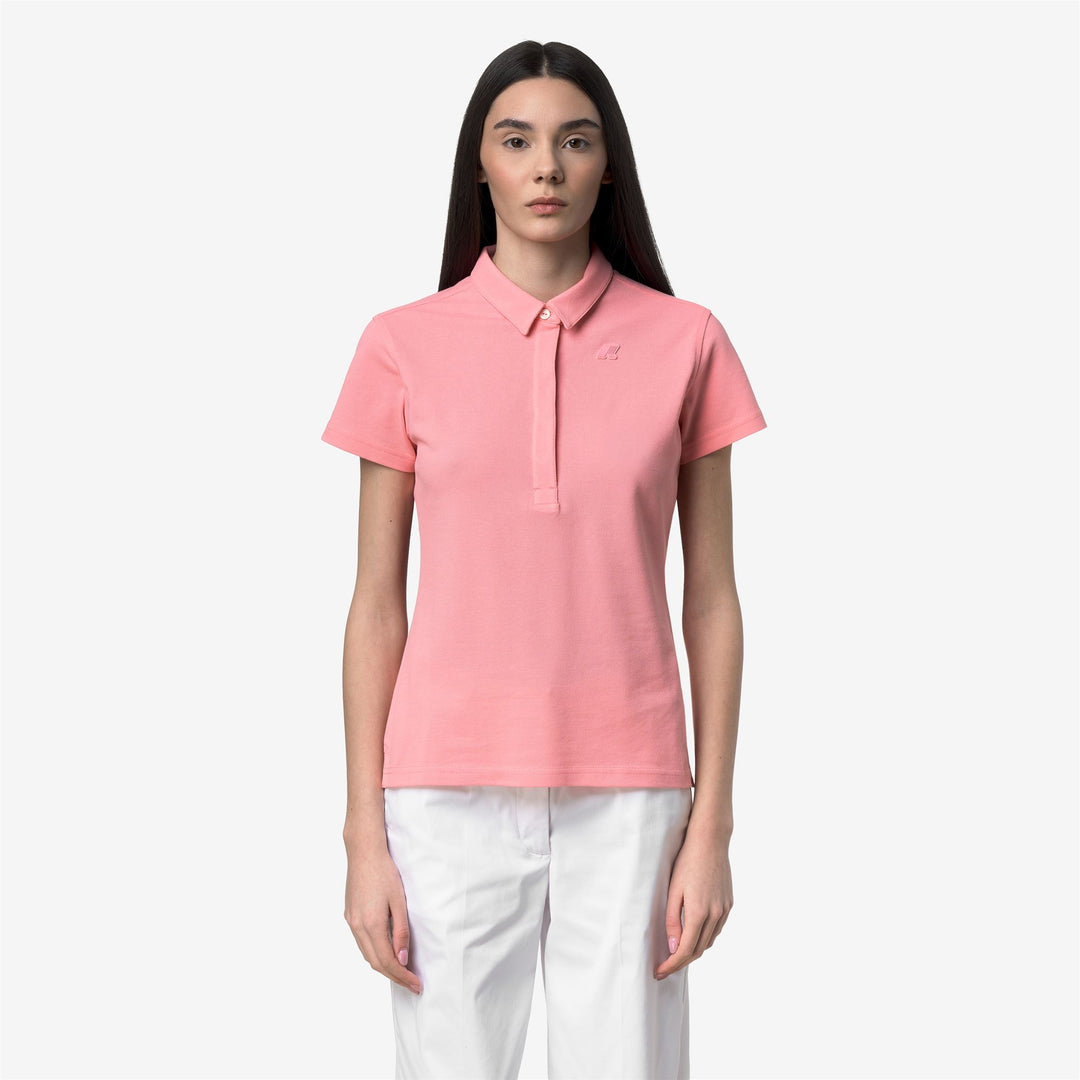 AMEDEA PIQUE SLIM - Polo Shirts - Polo - Woman - PINK GERANIUM main