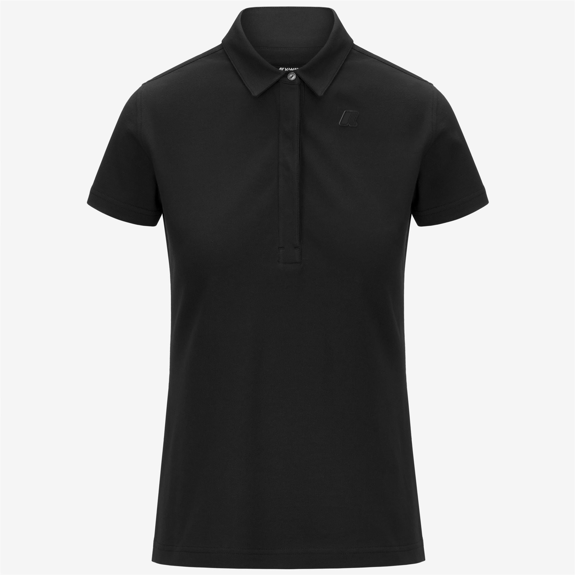 Polo Shirts_WOMAN_AMEDEA PIQUE_Polo_Black Pure - Commercial 1