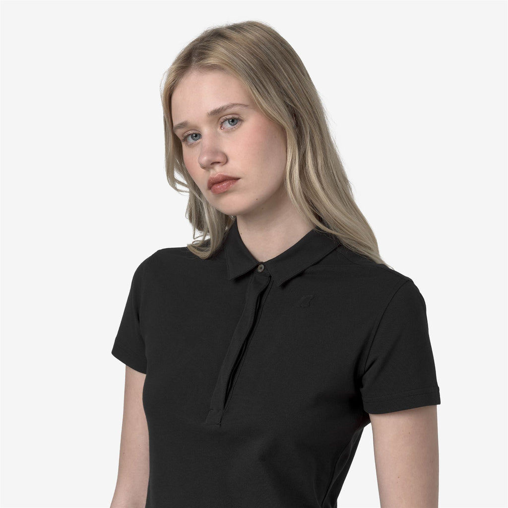 Polo Shirts_WOMAN_AMEDEA PIQUE_Polo_Black Pure - Commercial 7