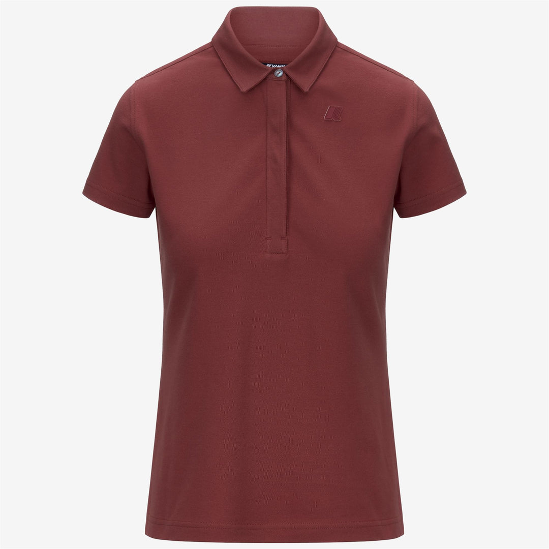 Camisa Polo de Piqué Roja para Mujer Ideal para Uso Casual main