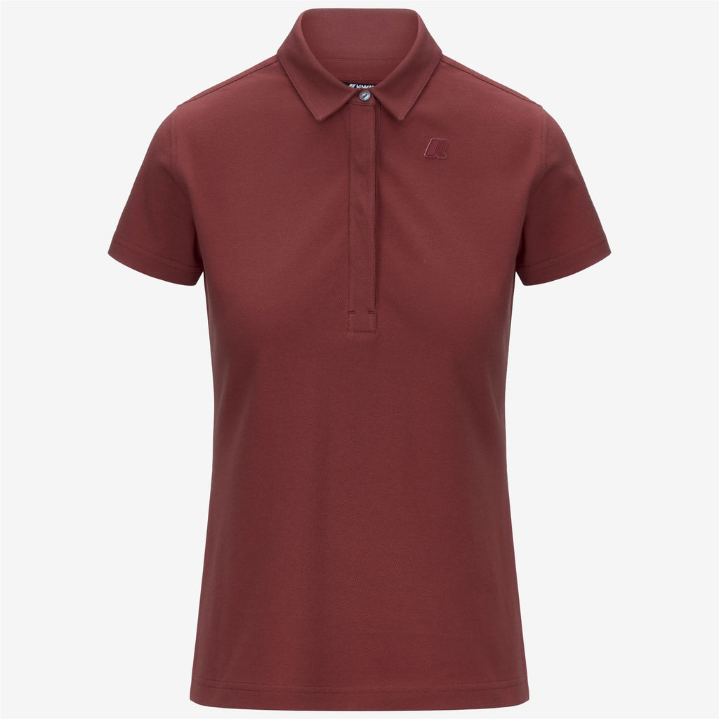 Polo Shirts_WOMAN_AMEDEA PIQUE_Polo_Red Brownish - Commercial 1