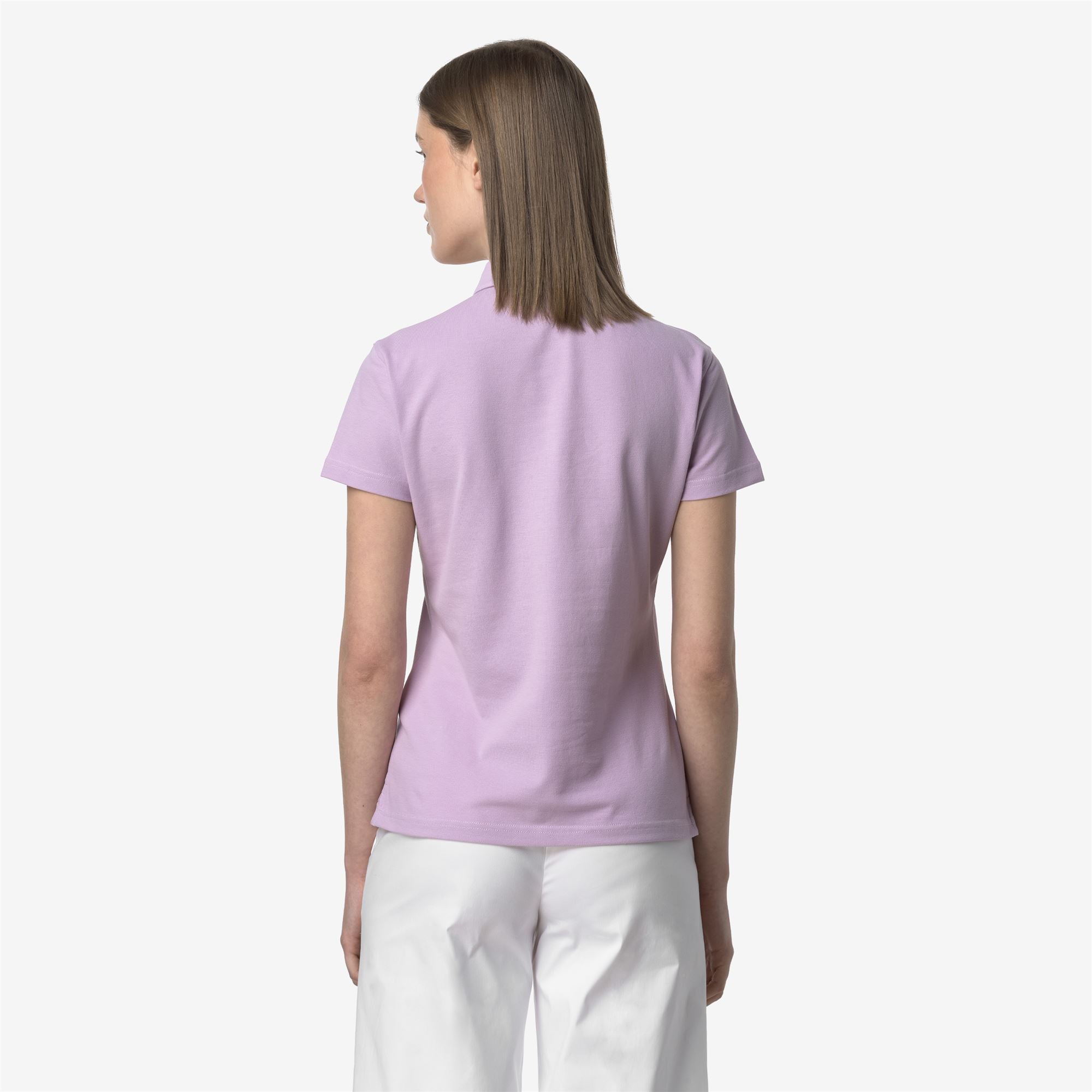 Polo Shirts_WOMAN_AMEDEA PIQUE_Polo_Violet Lt Lilac - Commercial 6