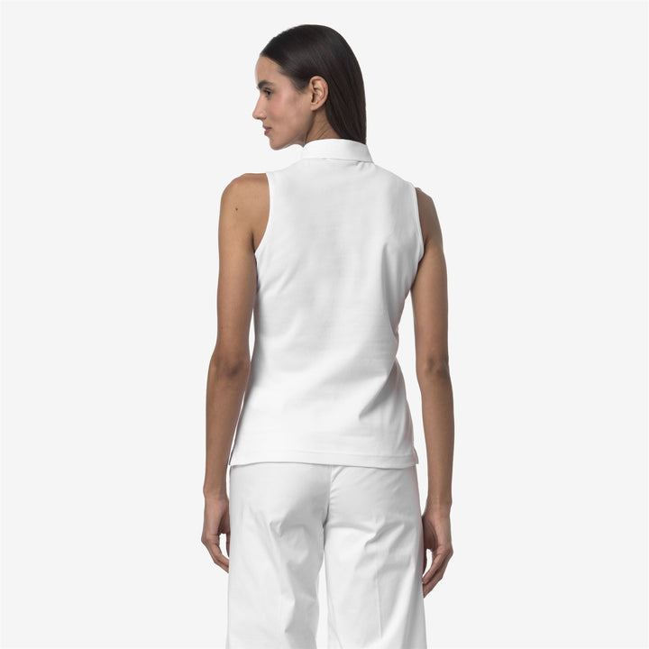 Polo Donna Stretch Piqué Grigia e Bianca per Abbigliamento Casual 5