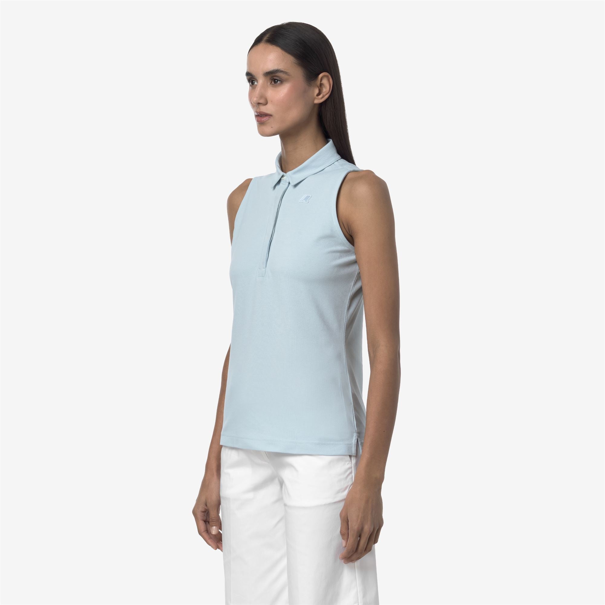 Polo Shirts_WOMAN_ADOUR PIQUE_Polo_Blue Baby - Commercial 5