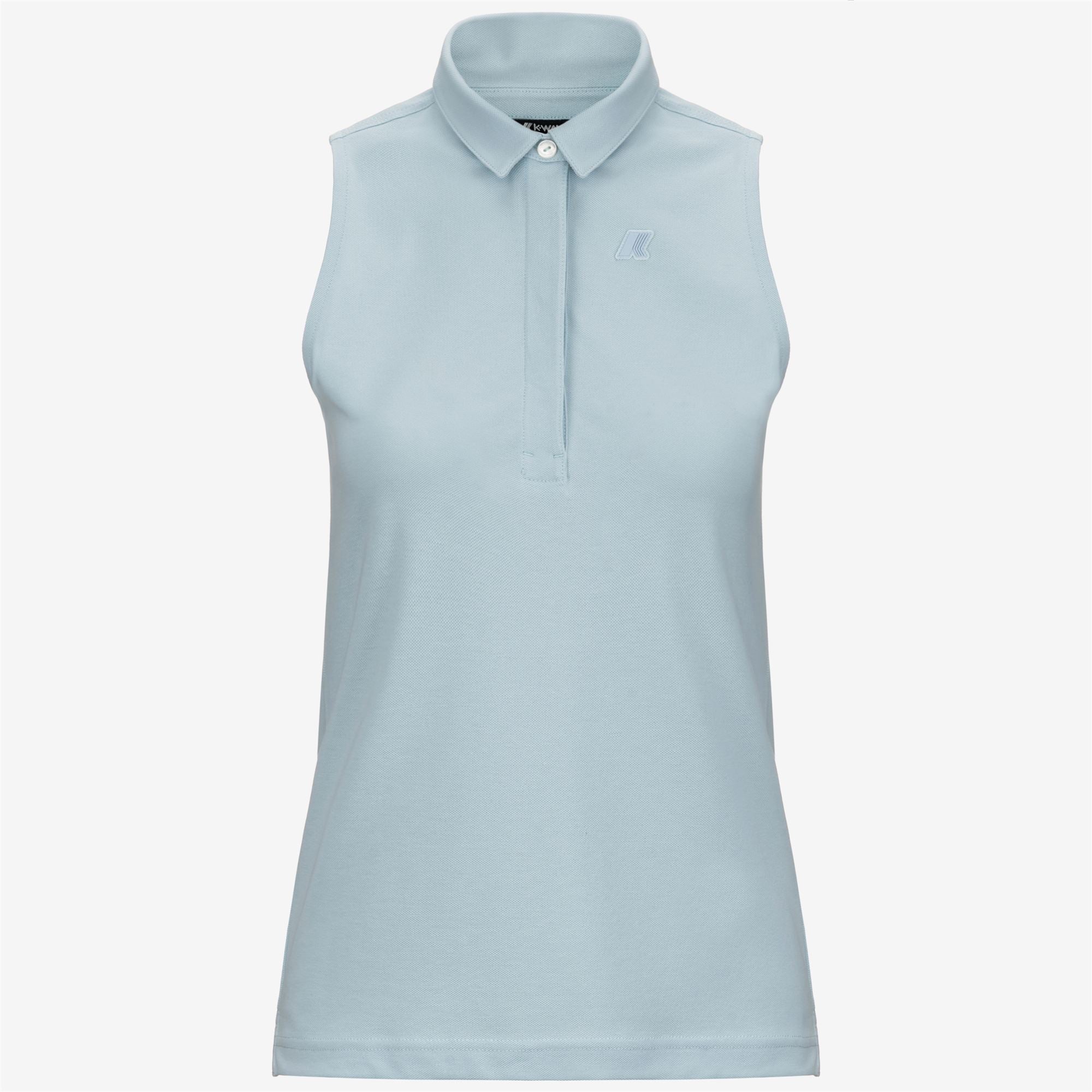 Polo Shirts_WOMAN_ADOUR PIQUE_Polo_Blue Baby - Commercial 1