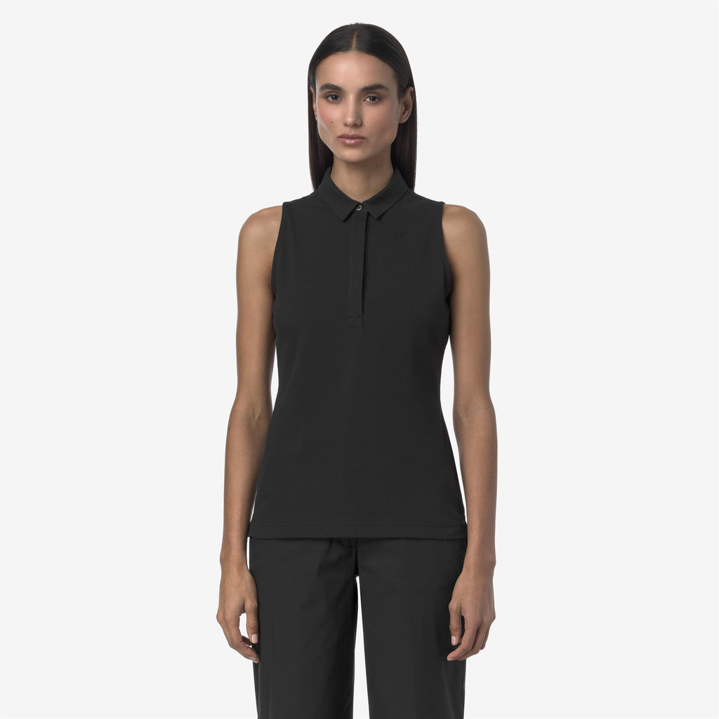 Polo Shirts_WOMAN_ADOUR PIQUE_Polo_Black Pure - Commercial 4