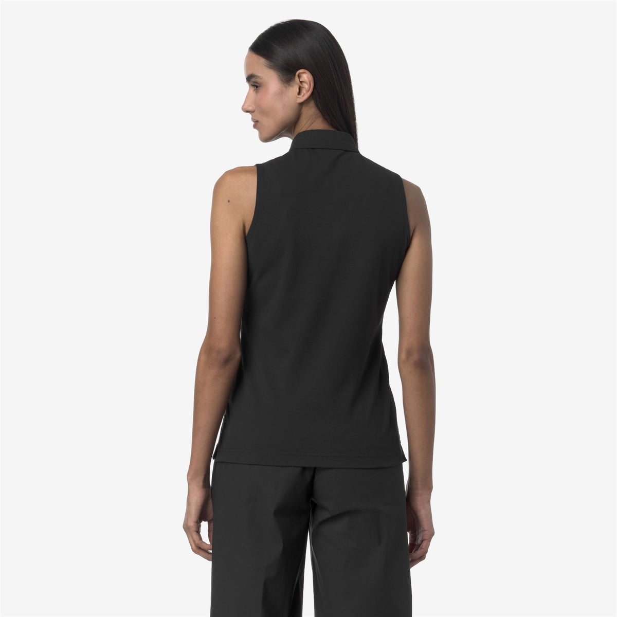 Polo Shirts_WOMAN_ADOUR PIQUE_Polo_Black Pure - Commercial 6