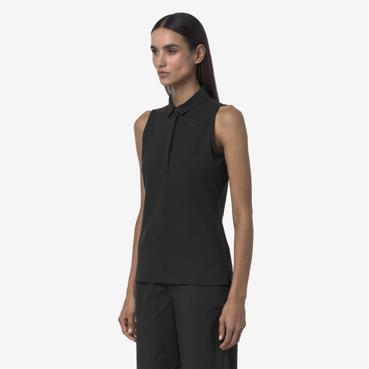 Polo Shirts_WOMAN_ADOUR PIQUE_Polo_Black Pure - Commercial 5
