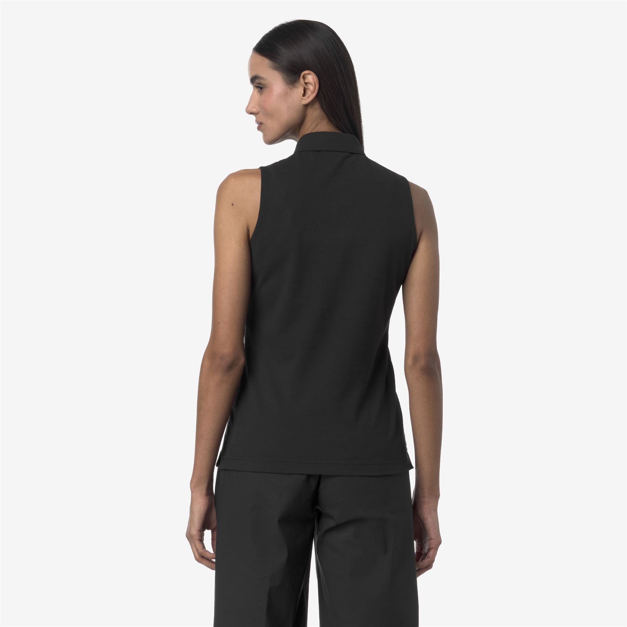Polo Shirts_WOMAN_ADOUR PIQUE_Polo_Black Pure - Commercial 6