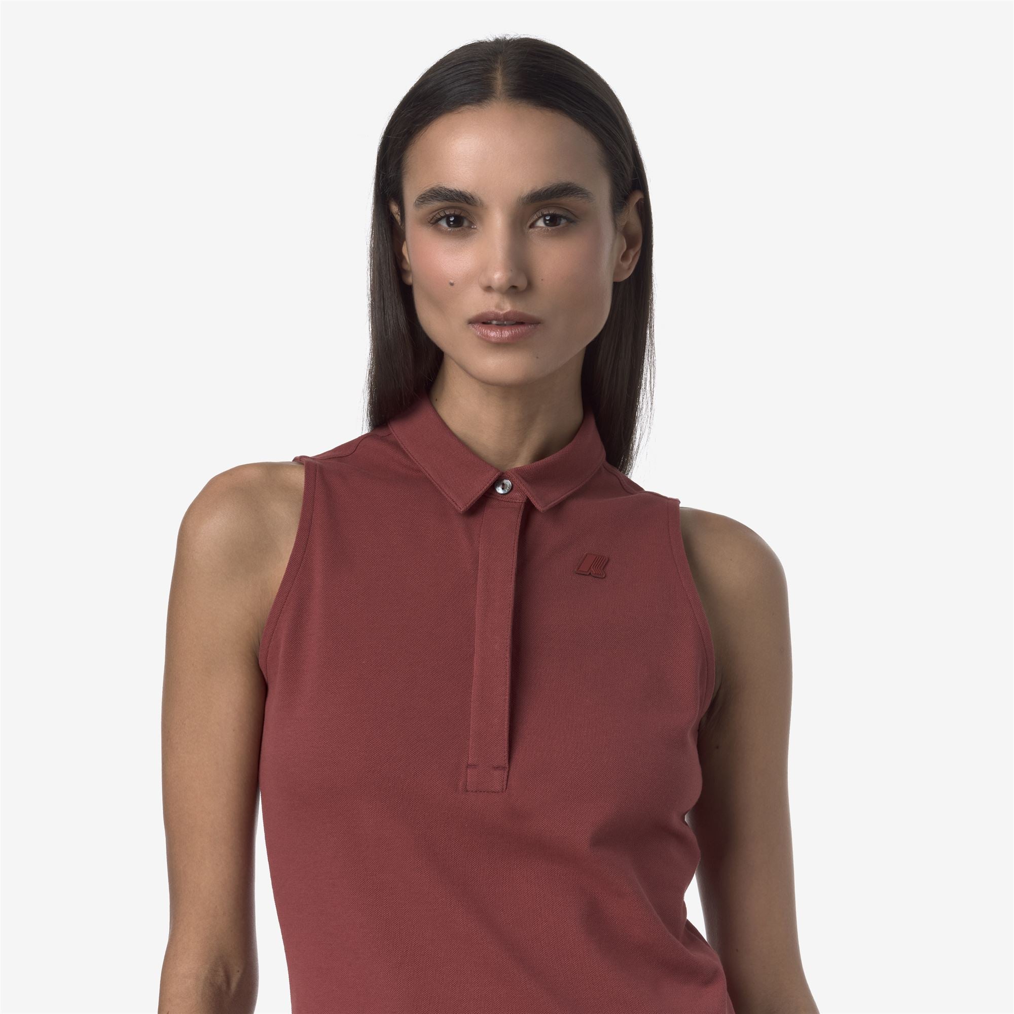 Polo Shirts_WOMAN_ADOUR PIQUE_Polo_Red Brownish - Commercial 7