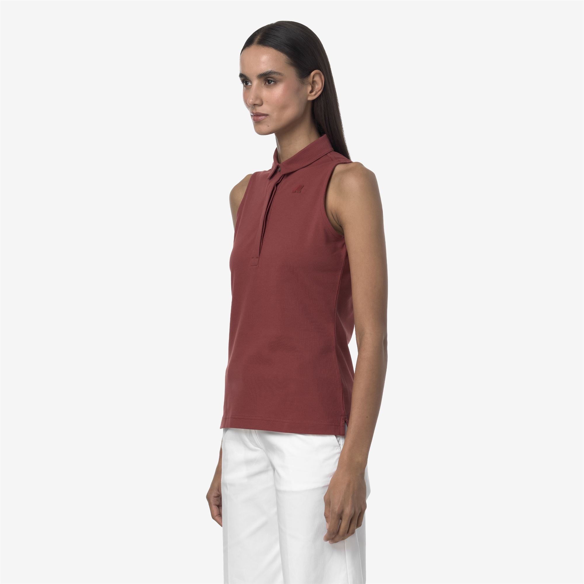 Polo Shirts_WOMAN_ADOUR PIQUE_Polo_Red Brownish - Commercial 5