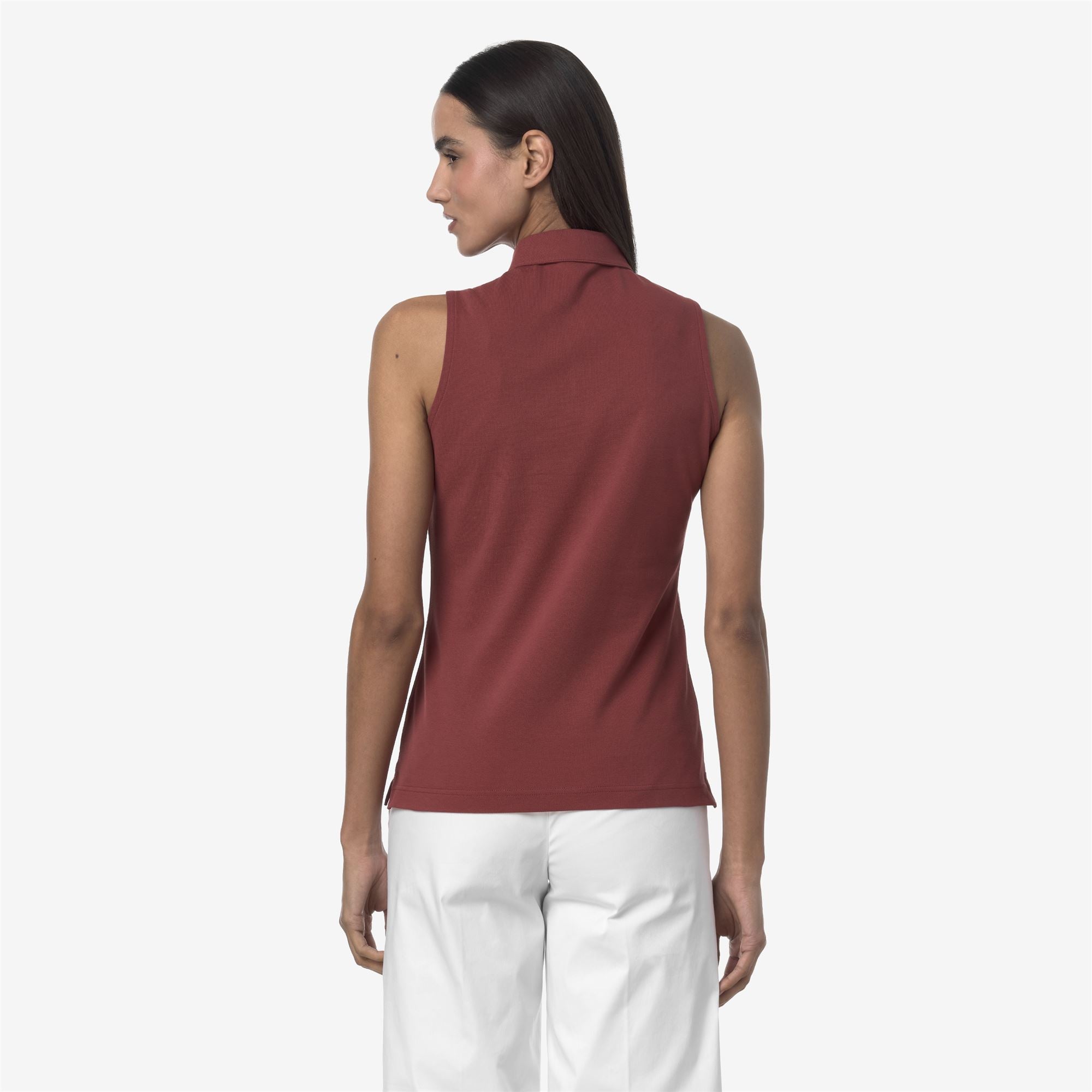 Polo Shirts_WOMAN_ADOUR PIQUE_Polo_Red Brownish - Commercial 6