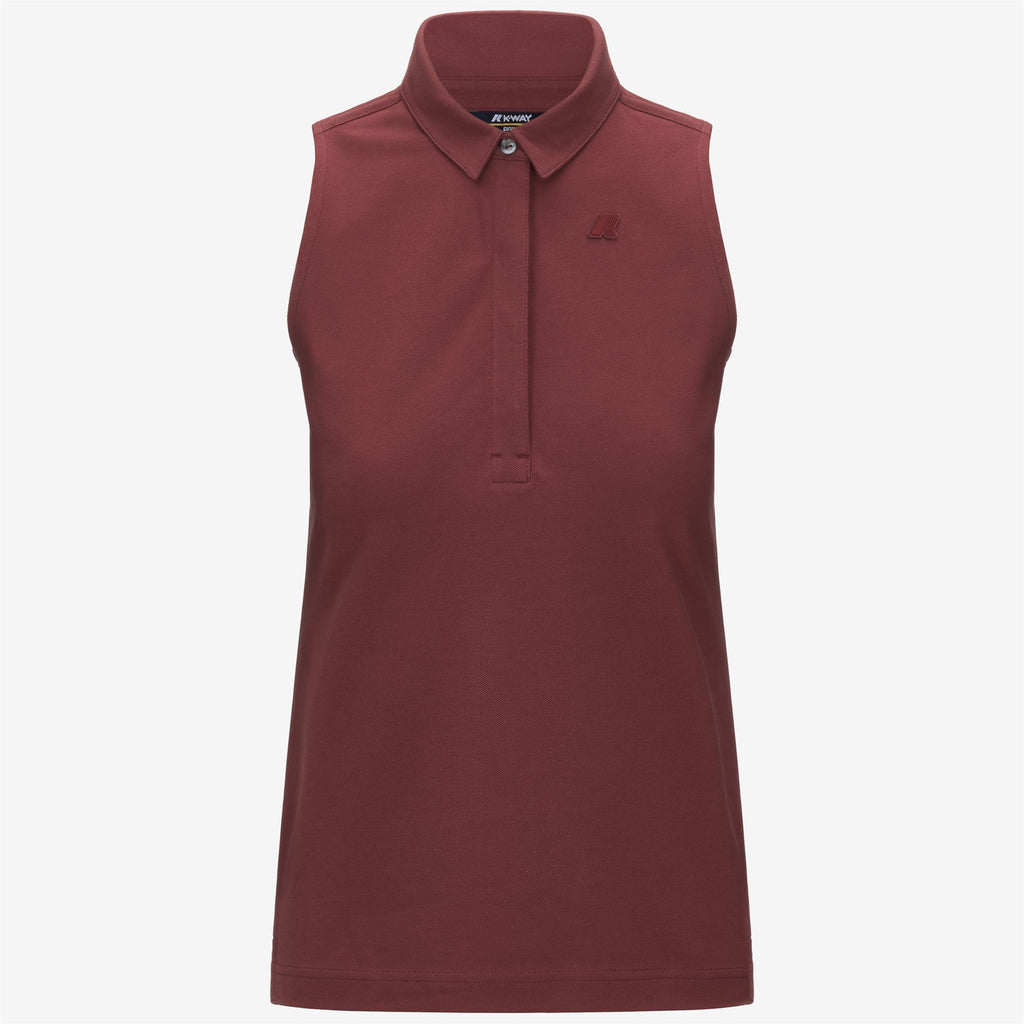 Polo Shirts_WOMAN_ADOUR PIQUE_Polo_Red Brownish - Commercial 1