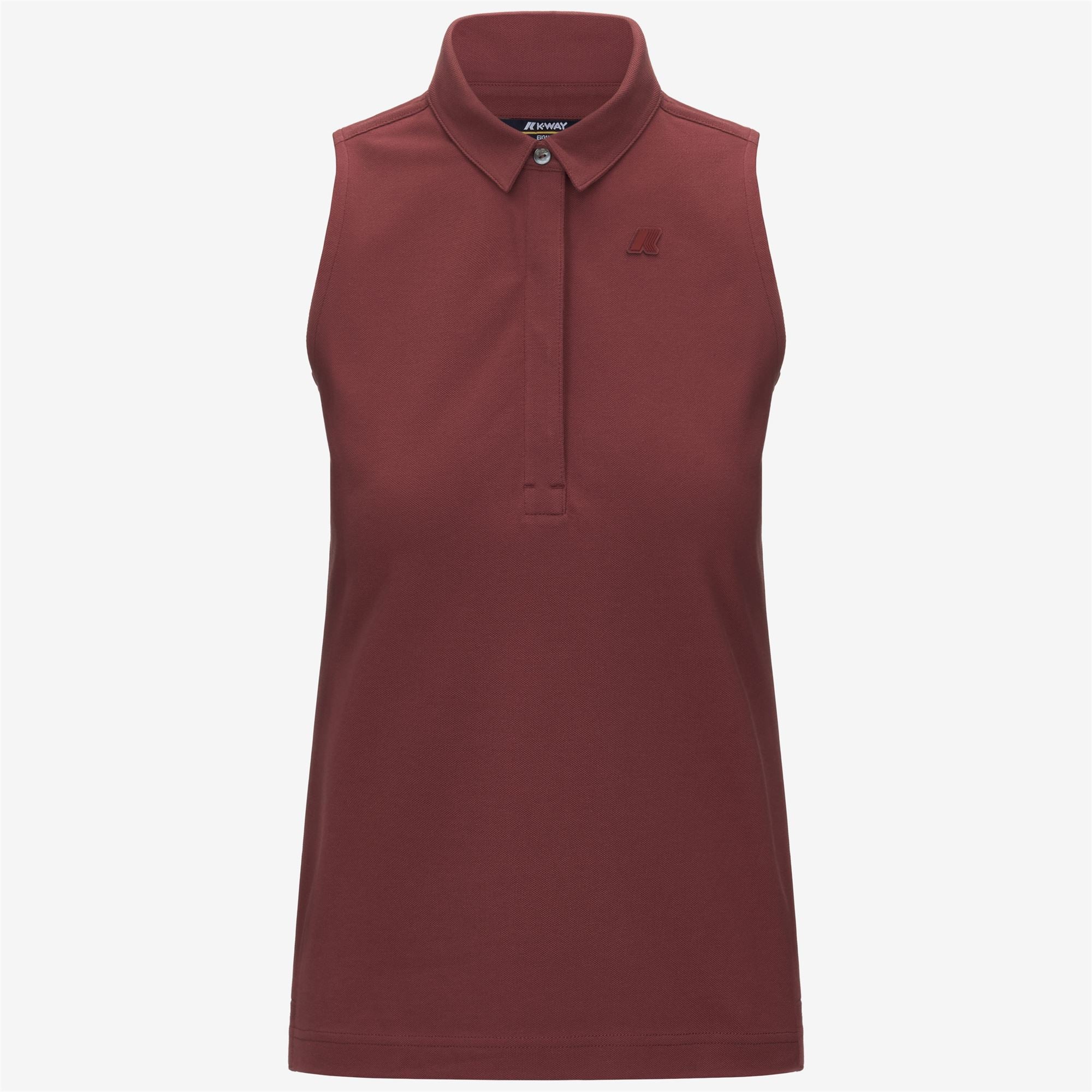 Polo Shirts_WOMAN_ADOUR PIQUE_Polo_Red Brownish - Commercial 1