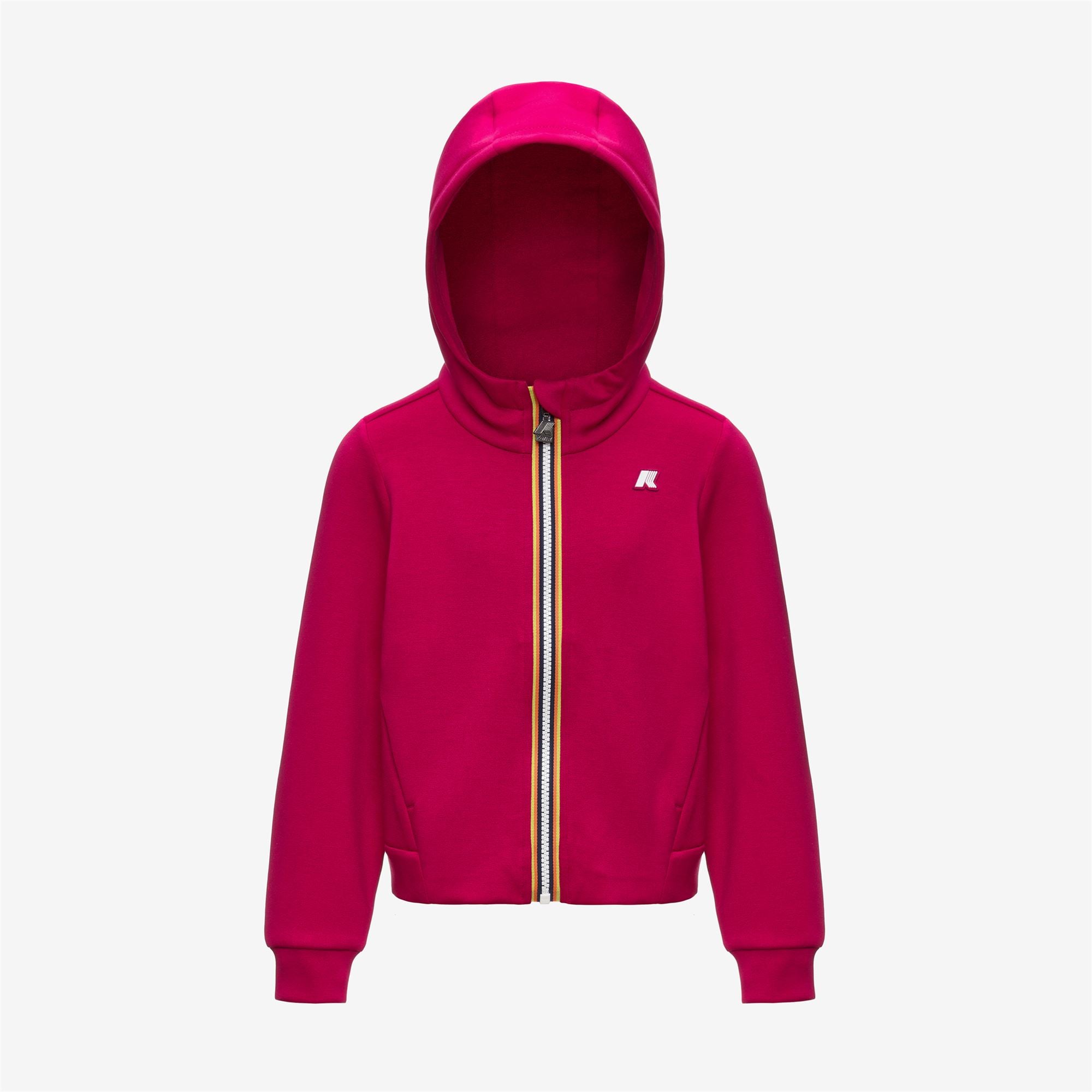 Fleece_GIRL_P. DEVA LIGHT SPACER_Hoodie Full Zip_Red Cerise - Commercial 1