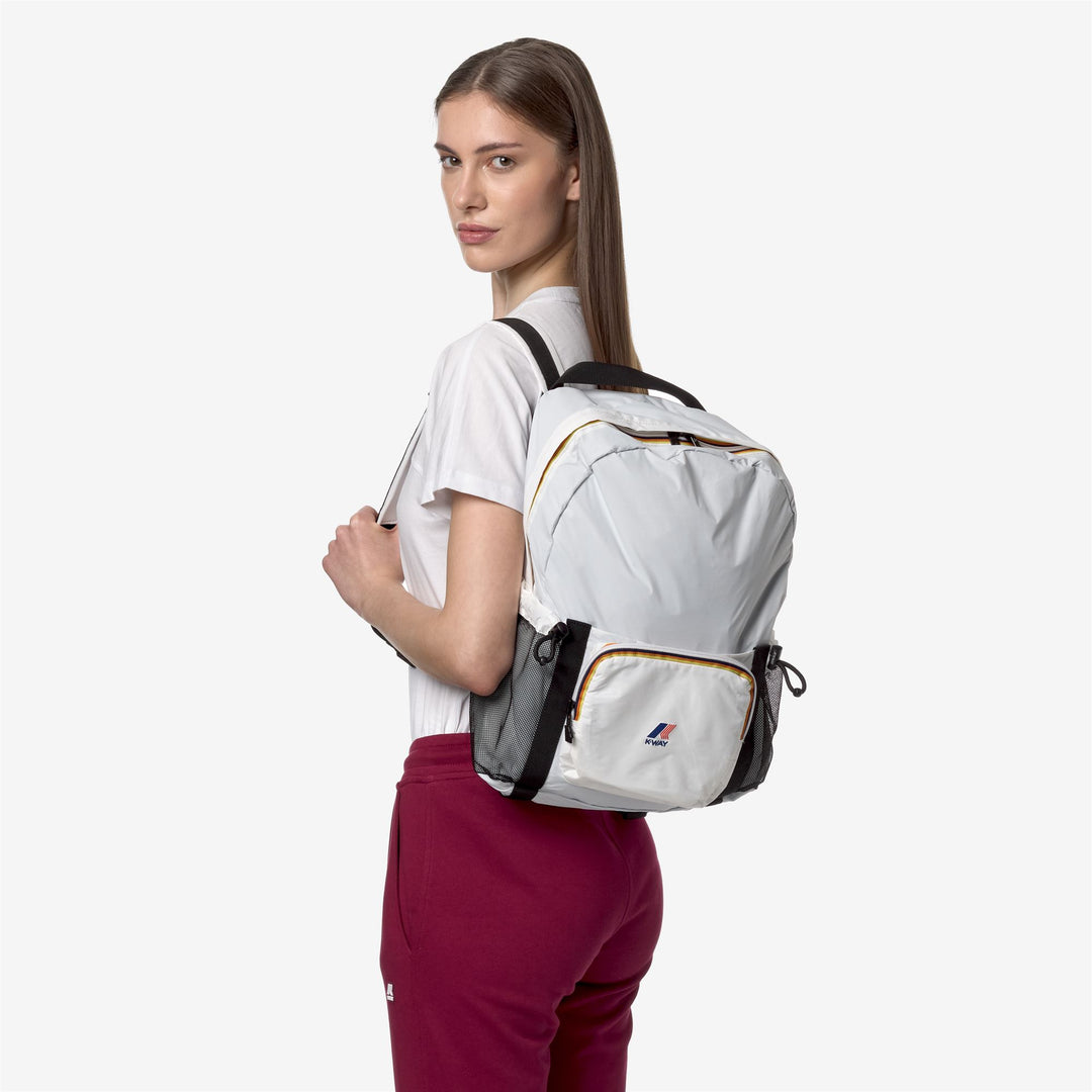 Bags Unisex LE VRAI 3.0 MICHEL Backpack WHITE Detail (jpg Rgb)			