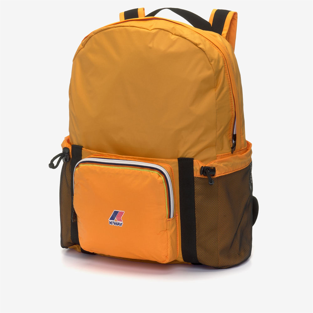 Bags Unisex LE VRAI 3.0 MICHEL Backpack ORANGE Dressed Front (jpg Rgb)	