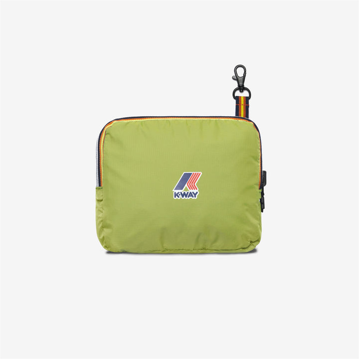 Bags Unisex LE VRAI 3.0 MICHEL Backpack GREEN CELERY Dressed Back (jpg Rgb)		