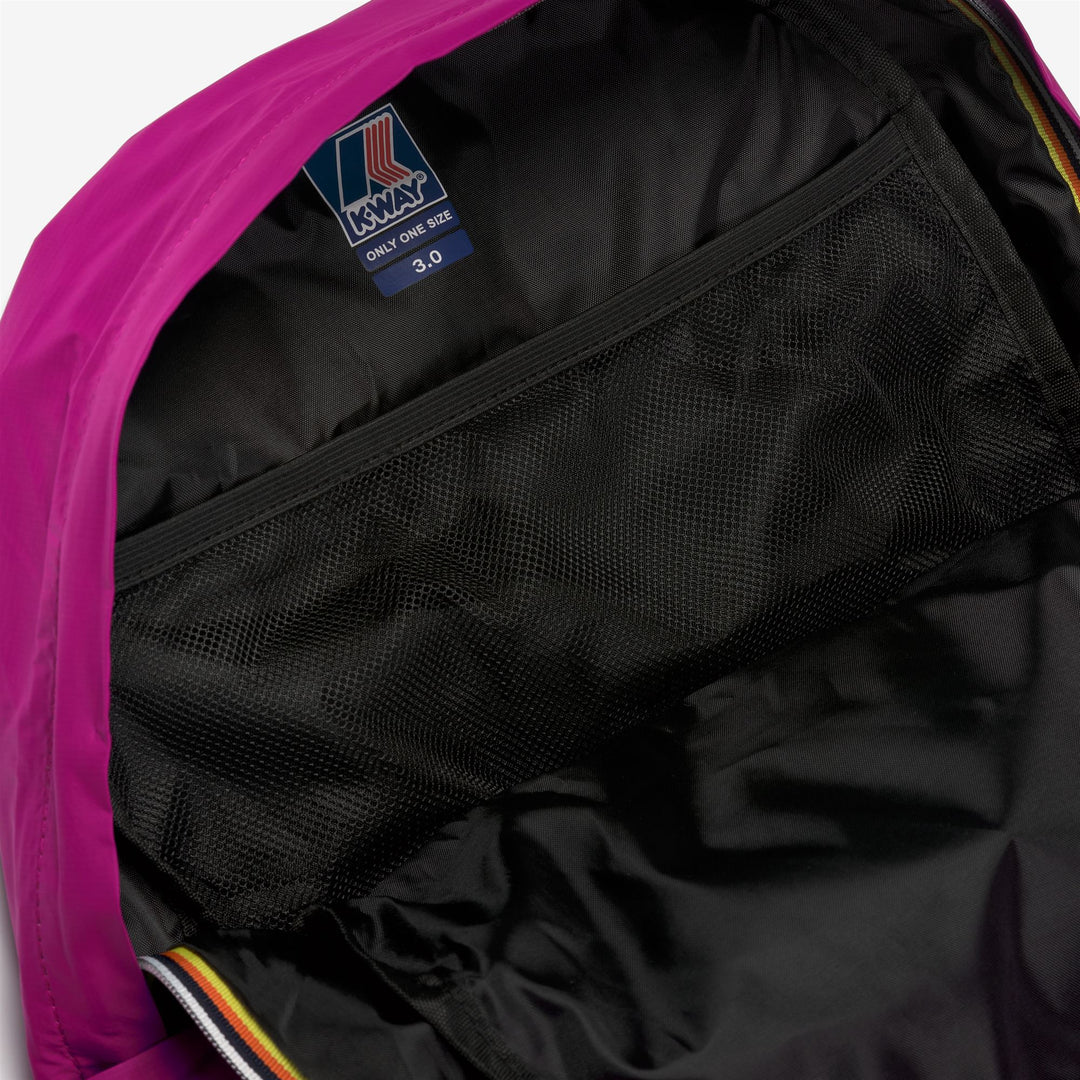 Bags Unisex LE VRAI 3.0 MICHEL Backpack PINK INTENSE Dressed Side (jpg Rgb)		