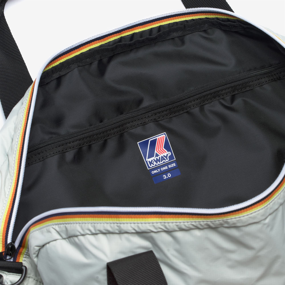 Beige unisex waterproof packable duffle bag with pockets 02