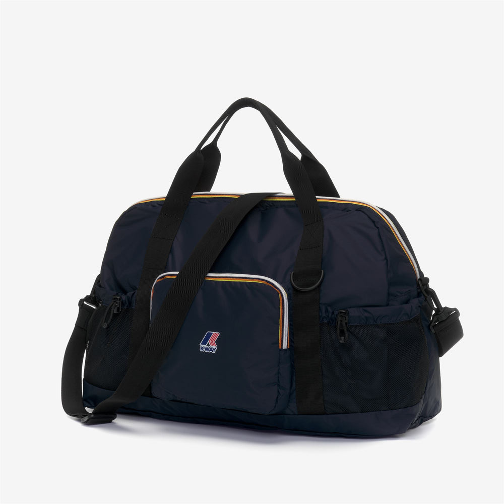 Bags Unisex LE VRAI 3.0 MARCEL Duffle BLUE DEPTH Dressed Front (jpg Rgb)	