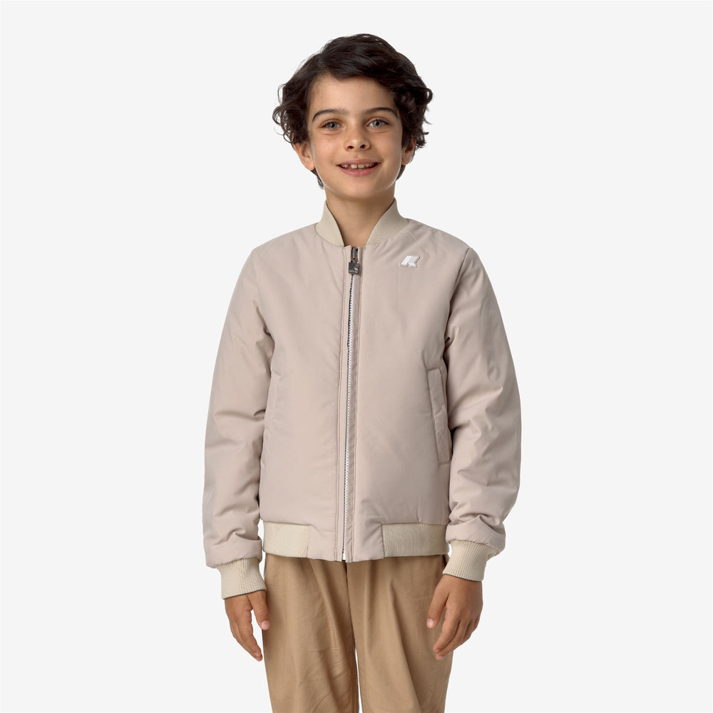 Cypress green Boys' Reversible Warm Jacket with Waterproof Features 02