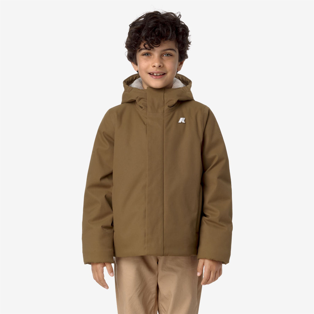 Jackets_BOY_P. JACKO TWILL MARMOTTA_Short_Brown C-Beige G - Commercial 3