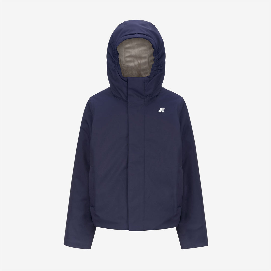 Deep blue Boy's Short Waterproof Jacket with Light Padding 01