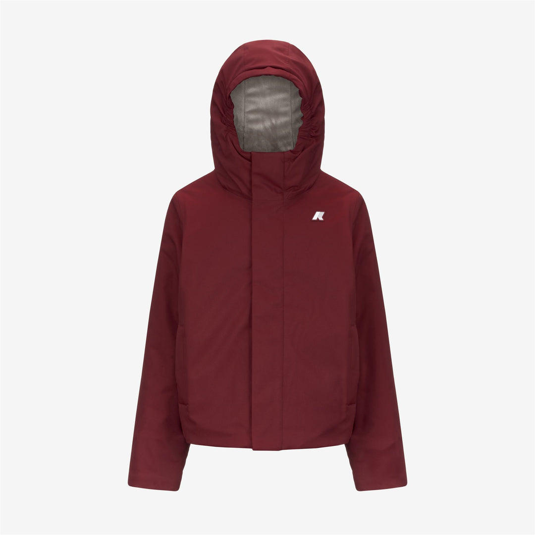 Red Boys' Waterproof Short Jacket with Hood 01