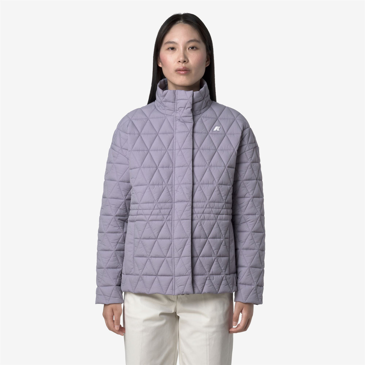 Jackets_WOMAN_SELENE DIAMOND QUILTED WARM_Mid_Violet Lavender - Commercial 4